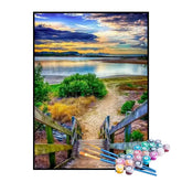 Kit de Pintura Numerada - Caminho para o Lago