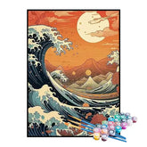 Kit de Pintura Numerada - Ondas do Mar