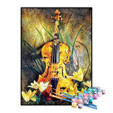 Kit de Pintura Numerada - Violino no Jardim