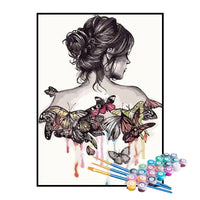 Kit de Pintura Numerada - A Menina Borboleta
