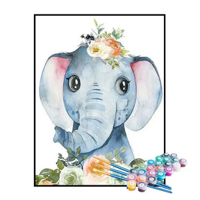 Kit de Pintura Numerada - Elefantinho