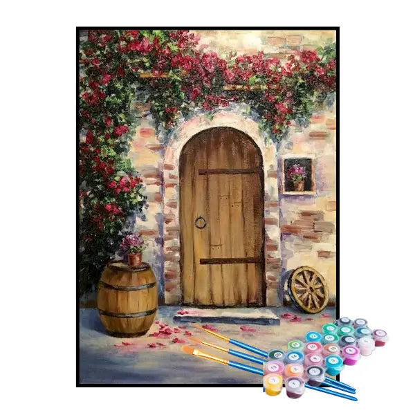 Kit de Pintura Numerada - A Porta de Madeira
