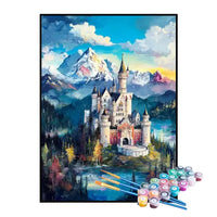 Kit de Pintura Numerada - Castelo do Reino Atrás da Montanha