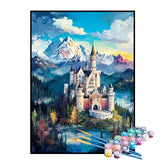 Kit de Pintura Numerada - Castelo do Reino Atrás da Montanha