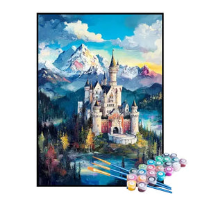 Kit de Pintura Numerada - Castelo do Reino Atrás da Montanha