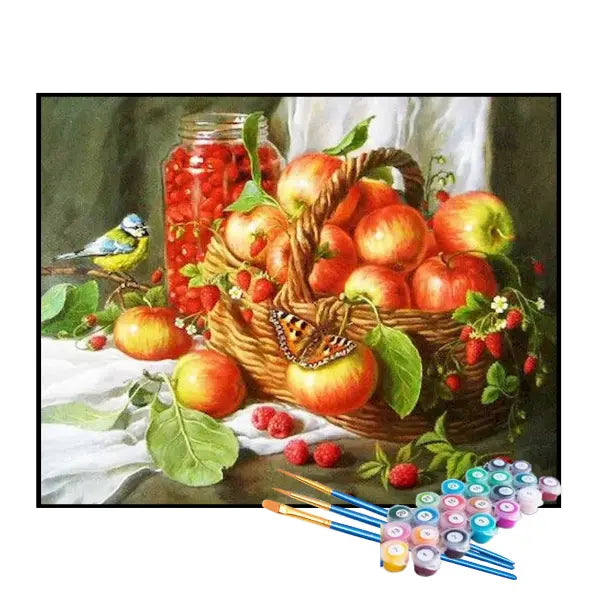 Kit de Pintura Numerada - Colheita de Maçãs