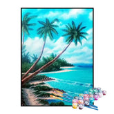 Kit de Pintura Numerada - Verão Paradisíaco