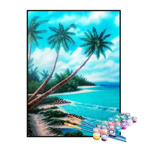 Kit de Pintura Numerada - Verão Paradisíaco