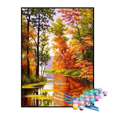 Kit de Pintura Numerada - Bosque no Final da Primavera