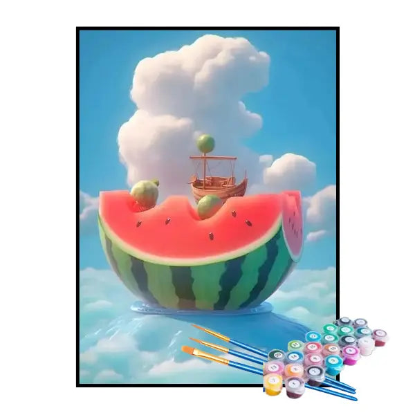 Kit de Pintura Numerada - Melancia Divertida