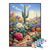 Kit de Pintura Numerada - O Jardim no Deserto