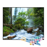 Kit de Pintura Numerada - Pedras na Cachoeira