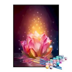Kit de Pintura Numerada - A Magia da Flor de Lótus