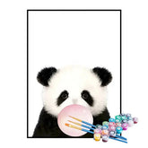 Kit de Pintura Numerada - Panda com Chiclete