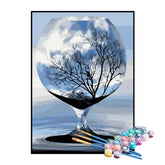 Kit de Pintura Numerada - A Árvore Vista pela Taça