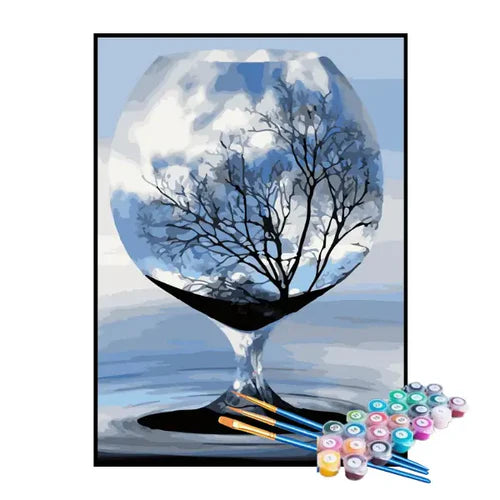 Kit de Pintura Numerada - A Árvore Vista pela Taça