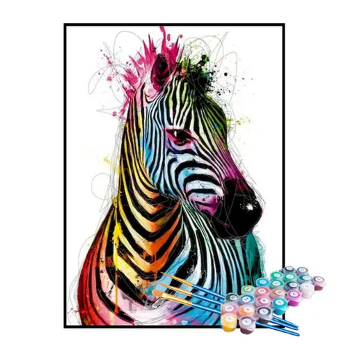 Kit de Pintura Numerada - Arte de Zebra