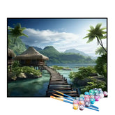 Kit de Pintura Numerada - A Ilha