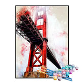 Kit de Pintura Numerada - Ponte Golden Gate, Califórnia