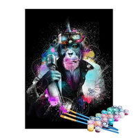 Kit de Pintura Numerada - Macaco Cantor