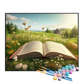 Kit de Pintura Numerada - Livro no Jardim