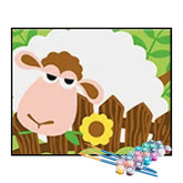 Kit de Pintura Numerada - Cordeirinho