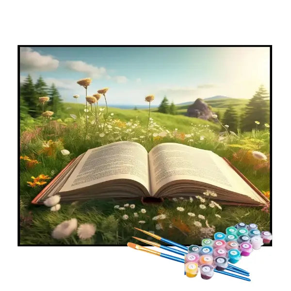 Kit de Pintura Numerada - Livro no Jardim