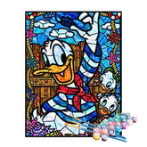 Kit de Pintura Numerada - Pato Donald em Mosaico