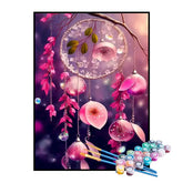 Kit de Pintura Numerada - Pétalas de Flores na Árvore