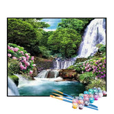 Kit de Pintura Numerada - Cachoeira Florida