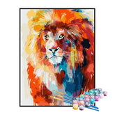 Kit de Pintura Numerada - Leão com Juba