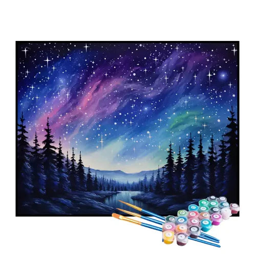 Kit de Pintura Numerada - Galáxia Infinita