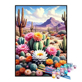 Kit de Pintura Numerada - As Flores do Deserto