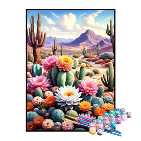 Kit de Pintura Numerada - As Flores do Deserto