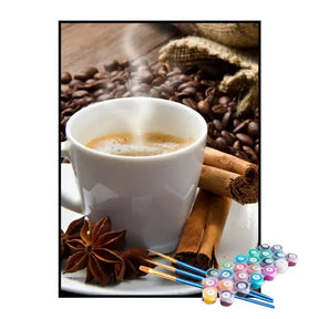 Kit de Pintura Numerada - Café Quentinho