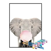 Kit de Pintura Numerada - Elefante com Chiclete