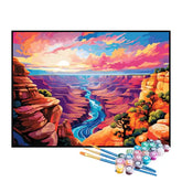 Kit de Pintura Numerada - Céu Colorido no Deserto