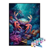 Kit de Pintura Numerada - O Caranguejo no Mar