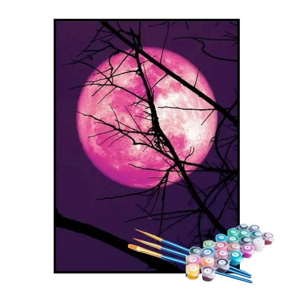 Kit de Pintura Numerada - O Brilho da Lua