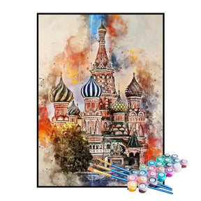 Kit de Pintura Numerada - Catedral de São Basílio