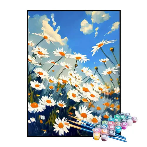 Kit de Pintura Numerada - Campo de Margaridas