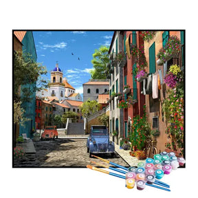 Kit de Pintura Numerada - Bairro Retrô