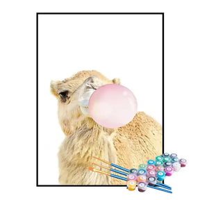 Kit de Pintura Numerada - Camelo com Chiclete