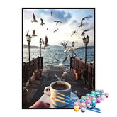 Kit de Pintura Numerada - Café no Cais do Porto