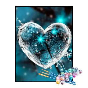 Kit de Pintura Numerada - Coração de Gelo