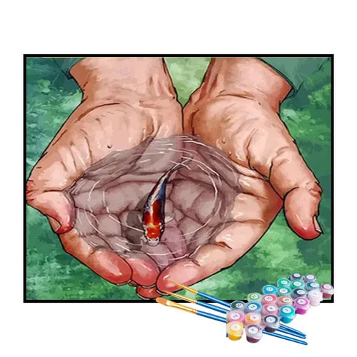 Kit de Pintura Numerada - Peixinho