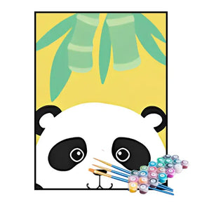 Kit de Pintura Numerada - Panda Bebê
