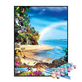 Kit de Pintura Numerada - Ilha Paradisíaca