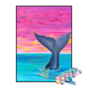 Kit de Pintura Numerada - A Sereia no Mar