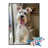 Kit de Pintura Numerada - Cachorro Feliz